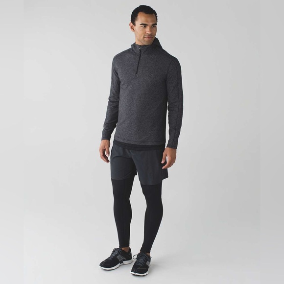 Lululemon Surge Warm Hoodie Heathered Herringbone Black Heathered Black Size L?